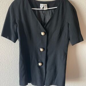 Anne Klein Black 2 pc short set